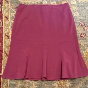 The Limited Deep Burgundy Pencil/Tulip Skirt